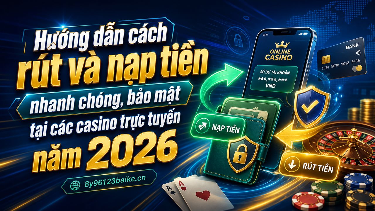 Hướng dẫn cách rút và nạp tiền nhanh chóng, bảo mật tại các casino trực tuyến năm 2026